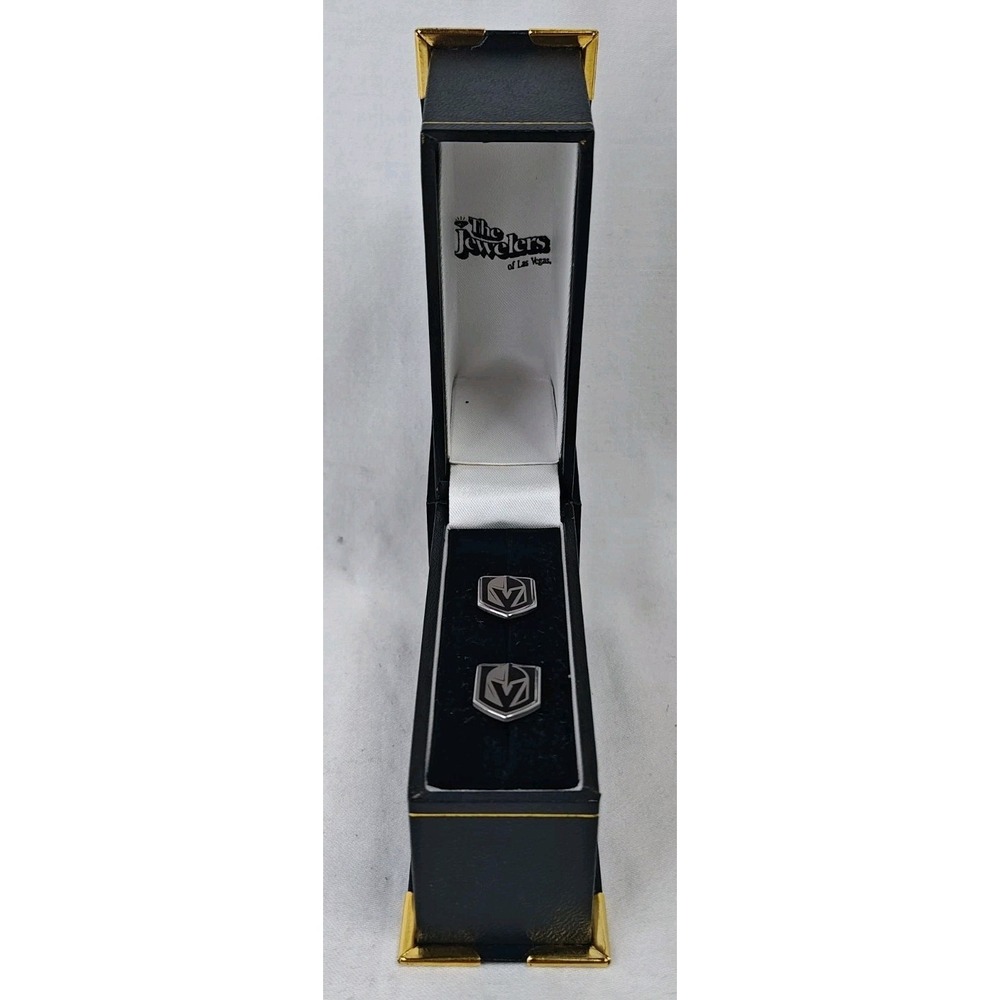 Vegas Golden Knights LogoArt .925 Sterling Silver Cufflinks NHL The Jewelers Box